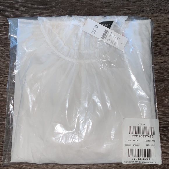 J.Crew Tie-waist top in organic cotton voile - Picture 2 of 6